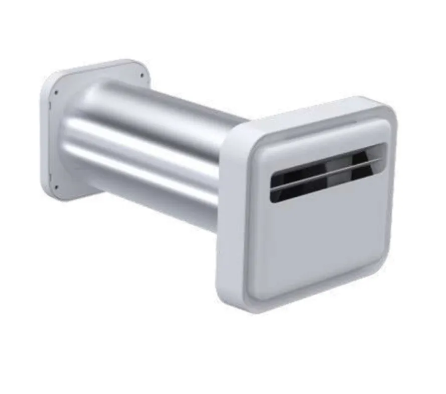 Entrée d'air hygroréglable démontée montrant la tresse sensible