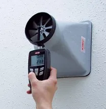 Vérification des débits de ventilation lors de la réception