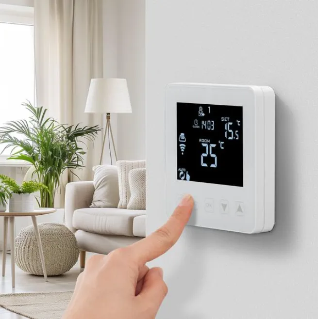 Thermostat d'ambiance sans fil affichant un écran vide ou une erreur